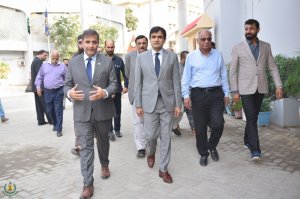 Dr. Syed Saif Ur Rehman PAS, TI giving Mr. Iqbal Memon PAS a tour of the Campus