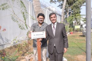 Dr. Miftah Ismail & Dr. Syed Saif Ur Rehman PAS, TI with the Planted Tree.