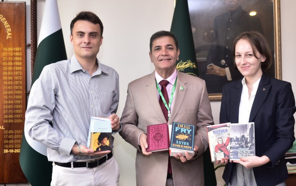 Ms Ekaterina Zhigach, Attaché of the Consulate General & Mr Pavel Lamabov, Third Secretary of the Russian 🇷🇺 Fedeation Consulate General in Karachi visited NIPA, Karachi