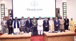 Senate Standing Committee Chairman Senator Rana Mahmood Ul Hasan, along with the members of the committee Senator Amir Waliuddin & Senator Atta ur Rehman visited NIPA, Karachi.