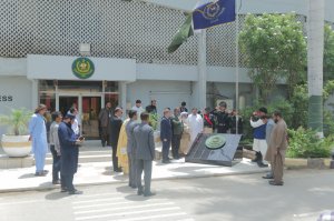 Chairman, Senate Standing Committee, Senate of Pakistan,Senator Rana Mahmood  ul Hasan, along with the members of the committee Senator Amir Waliuddin & Senator Atta ur Rehman visited National Institute of Public Administration (NIPA), Karachi