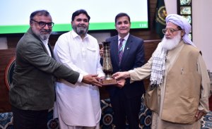 Senate Standing Committee Chairman Senator Rana Mahmood Ul Hasan, along with the members of the committee Senator Amir Waliuddin & Senator Atta ur Rehman visited NIPA, Karachi.