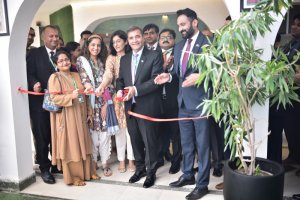 Inauguration of newly developed Patio along with the Participant Officers of 43rd MCMC in NIPA, Karachi