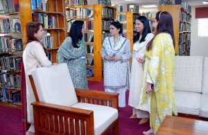 Library visit participants of 45th MCMC
