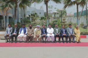 Senate Standing Committee Chairman Senator Rana Mahmood Ul Hasan, along with the members of the committee Senator Amir Waliuddin & Senator Atta ur Rehman visited NIPA, Karachi.