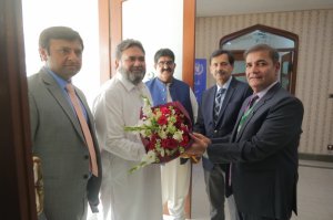 Chairman, Senate Standing Committee, Senate of Pakistan,Senator Rana Mahmood  ul Hasan, along with the members of the committee Senator Amir Waliuddin & Senator Atta ur Rehman visited National Institute of Public Administration (NIPA), Karachi