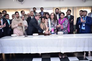 Inauguration of newly developed Patio along with the Participant Officers of 43rd MCMC in NIPA, Karachi